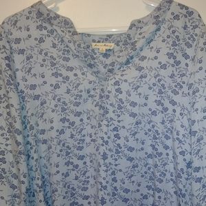 Blue Floral Tunic